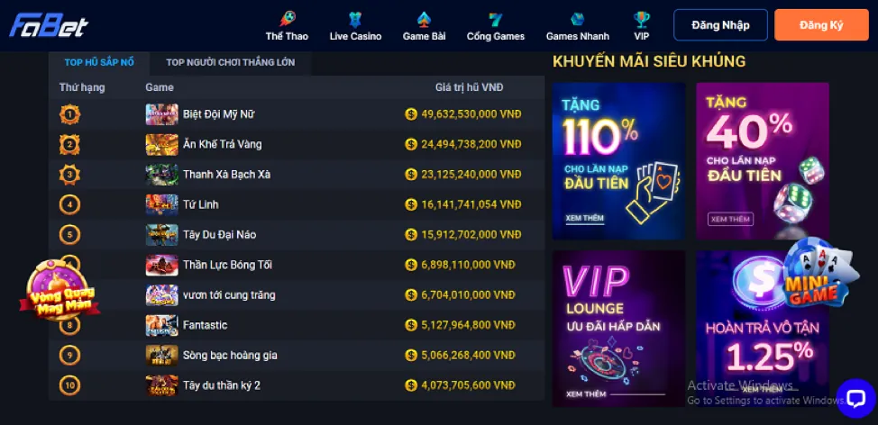 Giao diện tổng quan Surewin APP